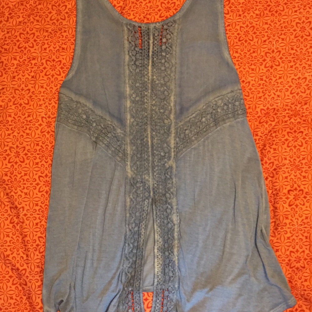 One World Blue Tank Top - Picture 2 of 4